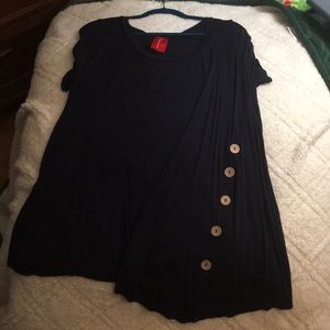 ModCloth dark blue tunic with buttons